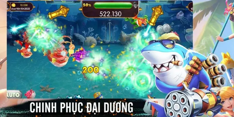 Vua Săn Cá 3D - Trò Chơi Trực Tuyến Hấp Dẫn Nhất 2023 Đồ họa vua săn cá 3D sống động